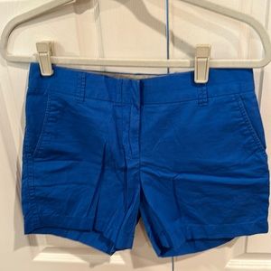 J. Crew Broken-in Royal Blue Chino Shorts (size 2)